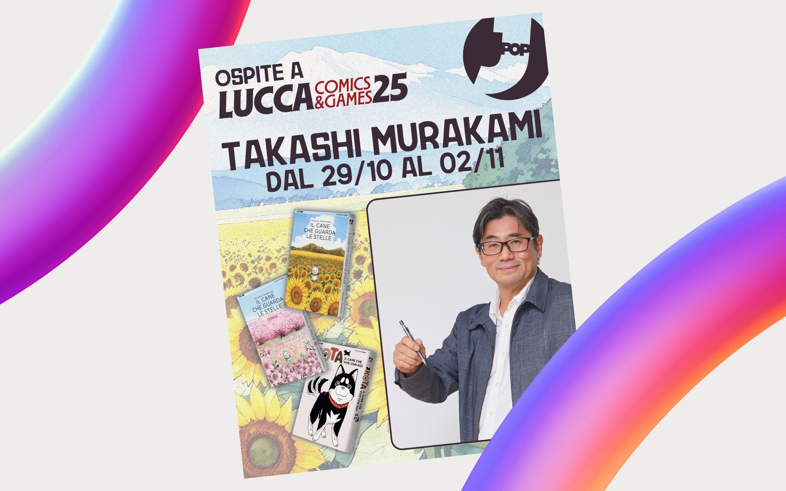 Edizioni BD & J-POP Manga annunciano Takashi Murakami e Ram V a Lucca Comics & Games 2025