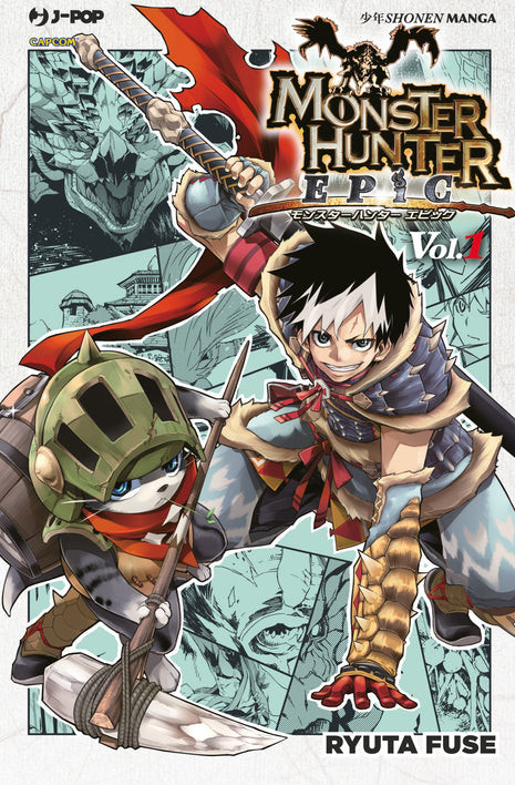 Copertina di Monster Hunter Epic 001